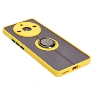 Kup Bizon Case Hybrid Ring für Realme 11 Pro / 11 Pro+ rauchig mit einem gelben Rahmen - BIZ2389 - {ean13} - Sklep Home Screen