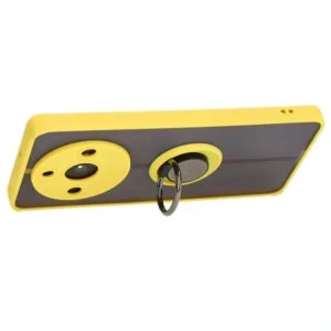 Kup Bizon Case Hybrid Ring für Realme 11 Pro / 11 Pro+ rauchig mit einem gelben Rahmen - BIZ2389 - {ean13} - Sklep Home Screen