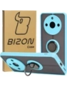 Bizon Case Hybrid Gyűrű Realme 11 Pro / 11 Pro+ füstös színben, világoskék kerettel