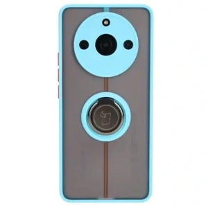 Kup Bizon Case Hybrid Ring Realme 11 Pro / 11 Pro+ rauchig mit einem hellblauen Rahmen - BIZ2390 - {ean13} - Sklep Home Screen
