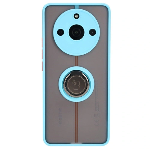 Kup Bizon Case Hybrid Ring Realme 11 Pro / 11 Pro+ rauchig mit einem hellblauen Rahmen - BIZ2390 - {ean13} - Sklep Home Screen