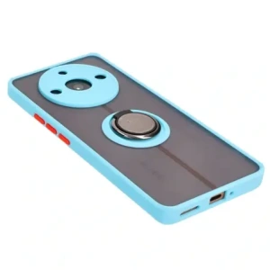 Kup Bizon Case Hybrid Ring Realme 11 Pro / 11 Pro+ rauchig mit einem hellblauen Rahmen - BIZ2390 - {ean13} - Sklep Home Screen