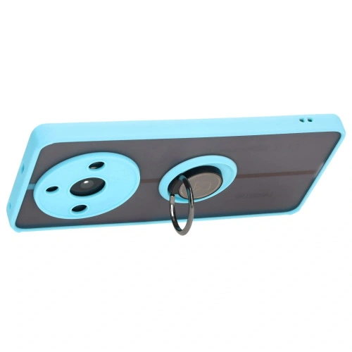Kup Bizon Case Hybrid Ring Realme 11 Pro / 11 Pro+ rauchig mit einem hellblauen Rahmen - BIZ2390 - {ean13} - Sklep Home Screen
