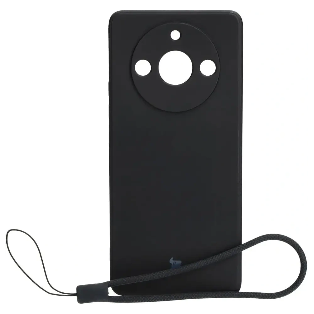 Etui Bizon Case Silicone Sq do Realme 11 Pro / 11 Pro+ czarne