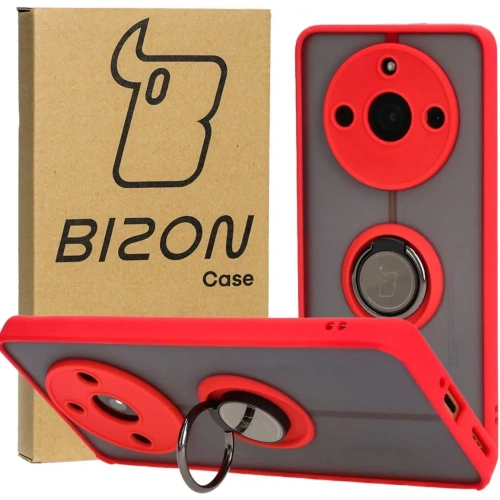 Kup Bizon Case Hybrid Ring Realme 11 Pro / 11 Pro+ rauchig mit rotem Rahmen - BIZ2392 - {ean13} - Sklep Home Screen