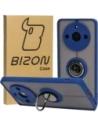 Bizon Case Hybrid Ring Realme 11 Pro / 11 Pro+ smoky with a navy blue frame