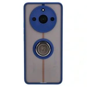 Kup Bizon Case Hybrid Ring Realme 11 Pro / 11 Pro+ rauchig mit einem navyblauen Rahmen - BIZ2393 - {ean13} - Sklep Home Screen