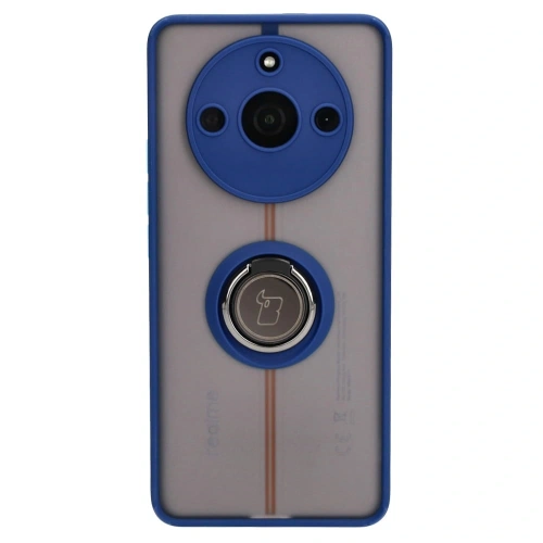 Kup Bizon Case Hybrid Ring Realme 11 Pro / 11 Pro+ rauchig mit einem navyblauen Rahmen - BIZ2393 - {ean13} - Sklep Home Screen