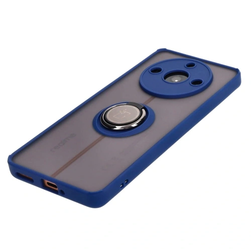 Kup Bizon Case Hybrid Gyűrű Realme 11 Pro / 11 Pro+ füstös színben, tengerészkék kerettel - BIZ2393 - {ean13} - Sklep Home Screen