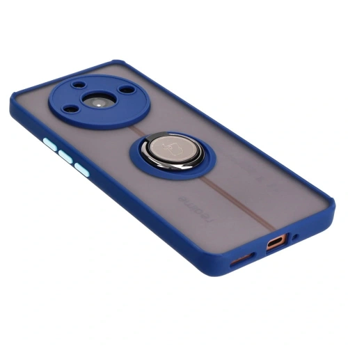 Kup Bizon Case Hybrid Gyűrű Realme 11 Pro / 11 Pro+ füstös színben, tengerészkék kerettel - BIZ2393 - {ean13} - Sklep Home Screen