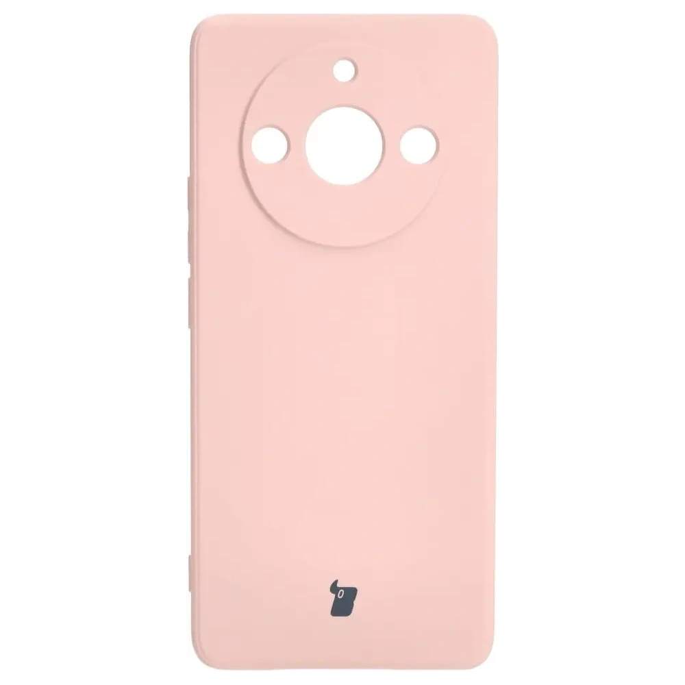 Etui Bizon Case Silicone Sq do Realme 11 Pro / 11 Pro+ jasnoróżowe