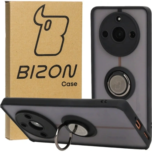 Kup Etui s úchytem na prst Bizon Case Hybrid Ring pro Realme 11 Pro / 11 Pro+ kouřové s černým rámem - BIZ2395 - {ean13} - Sklep Home Screen