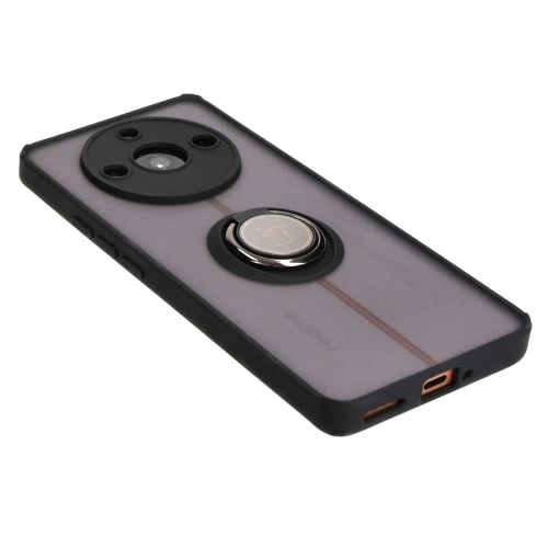 Kup Etui s úchytem na prst Bizon Case Hybrid Ring pro Realme 11 Pro / 11 Pro+ kouřové s černým rámem - BIZ2395 - {ean13} - Sklep Home Screen