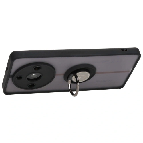 Kup Etui s úchytem na prst Bizon Case Hybrid Ring pro Realme 11 Pro / 11 Pro+ kouřové s černým rámem - BIZ2395 - {ean13} - Sklep Home Screen