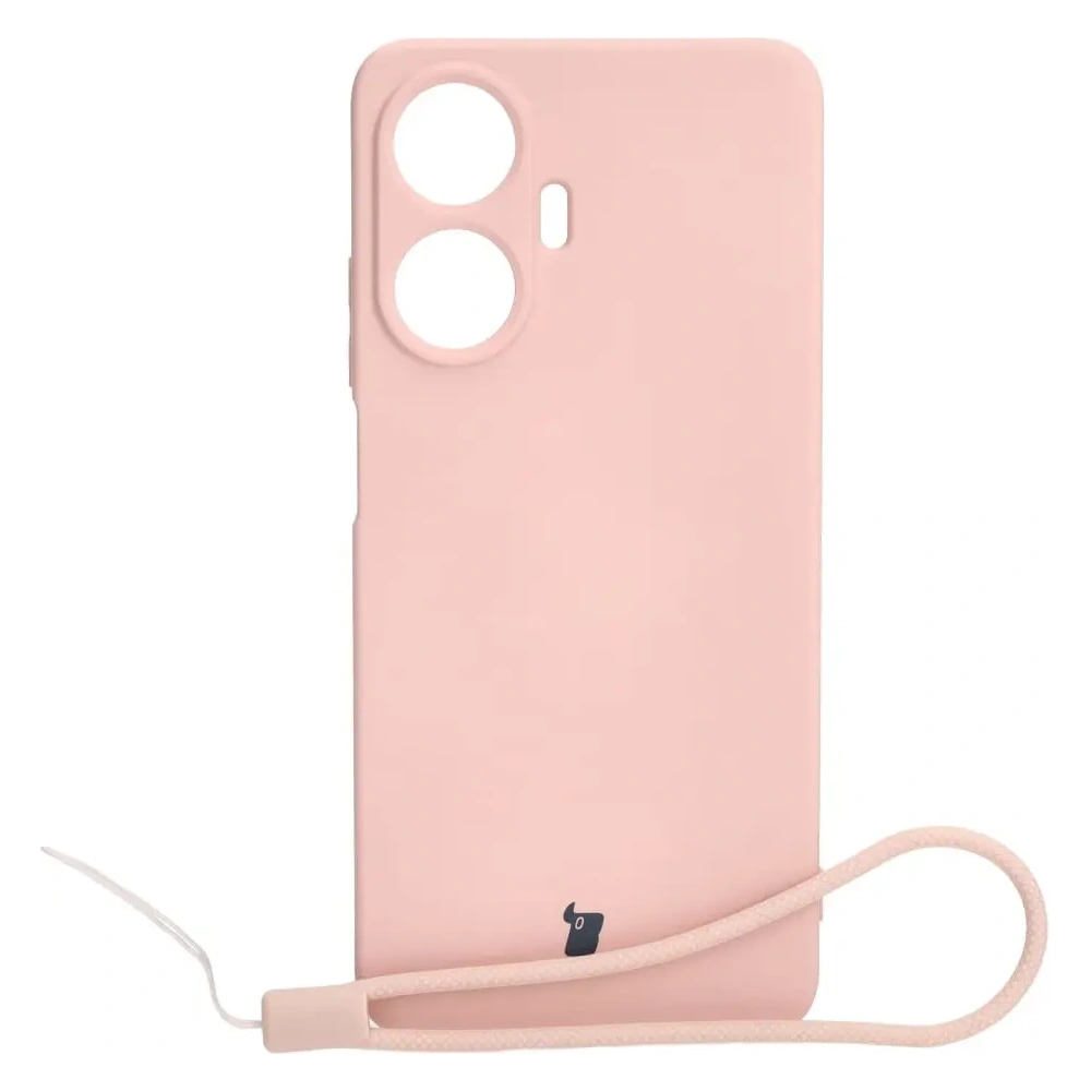 Etui Bizon Case Silicone do Realme C55 jasnoróżowe