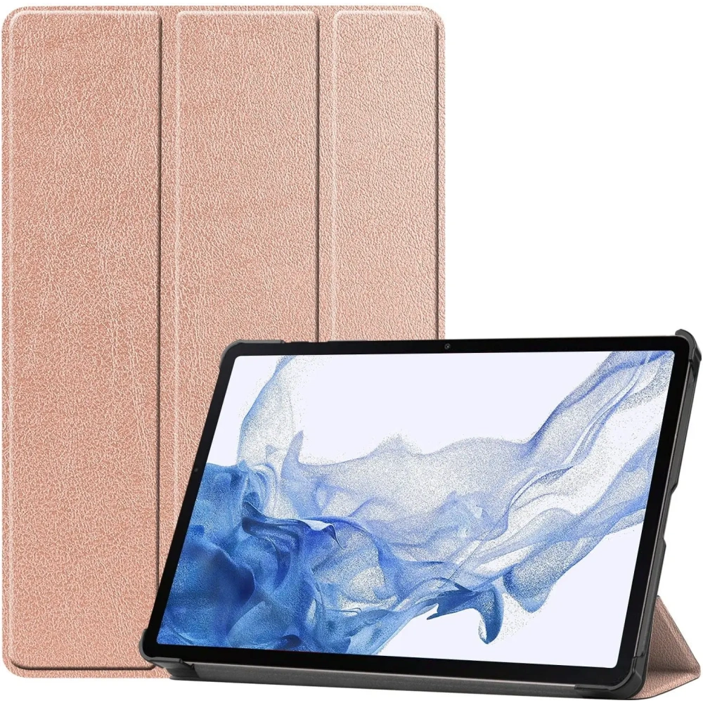 Etui Bizon Case Tab Croc do Samsung Galaxy Tab S9 różowozłote