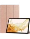Etui Bizon Case Tab Croc do Samsung Galaxy Tab S10 Plus / S9 Plus růžovo-zlaté