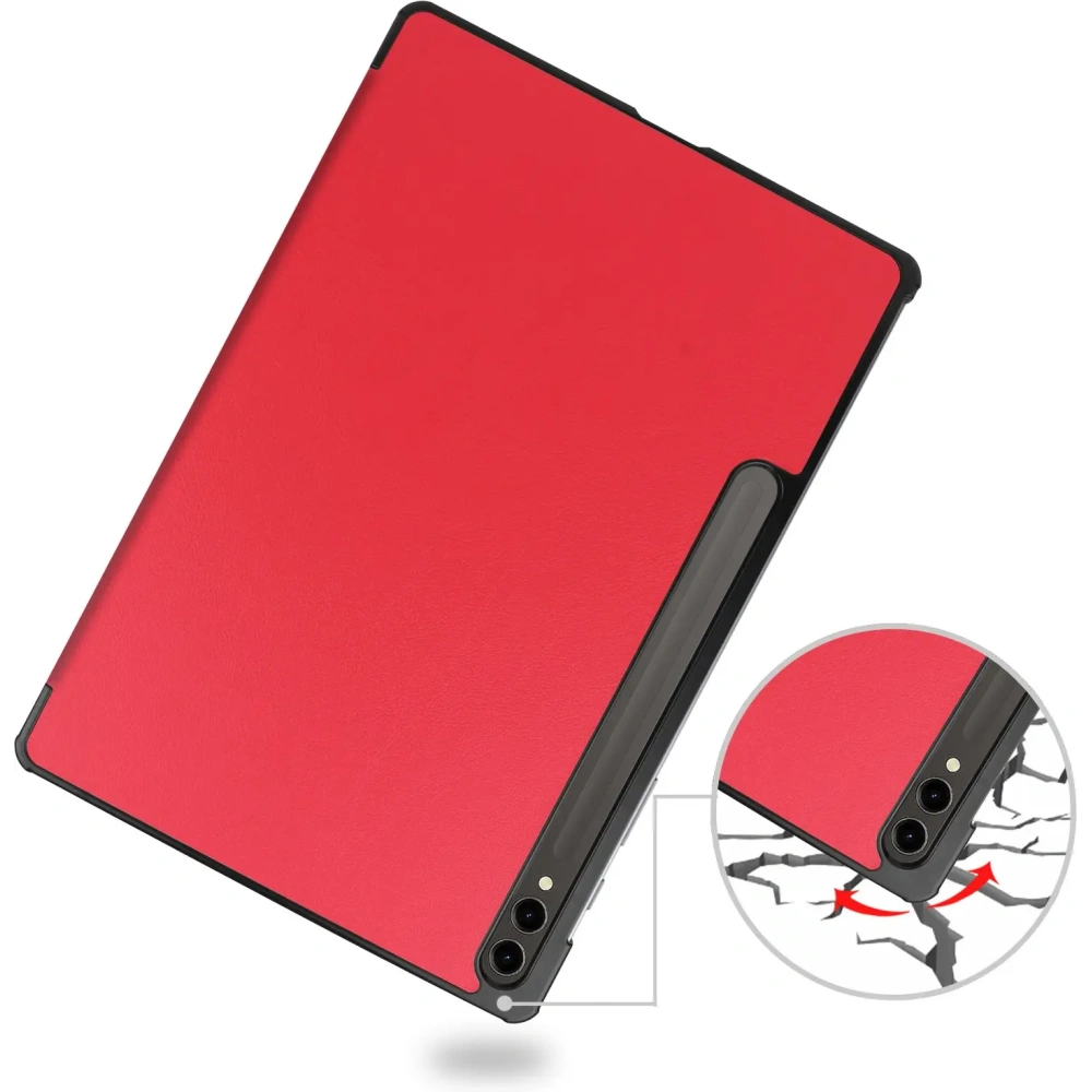 Etui Bizon Case Tab Croc do Samsung Galaxy Tab S10 Plus / S9 Plus czerwone