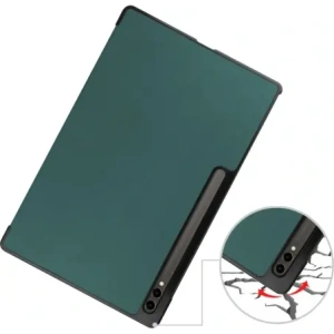 Kup Etui Bizon Case Tab Croc do Samsung Galaxy Tab S10 Ultra / S9 Ultra ciemnozielone - BIZ2408 - {ean13} - Sklep Home Screen
