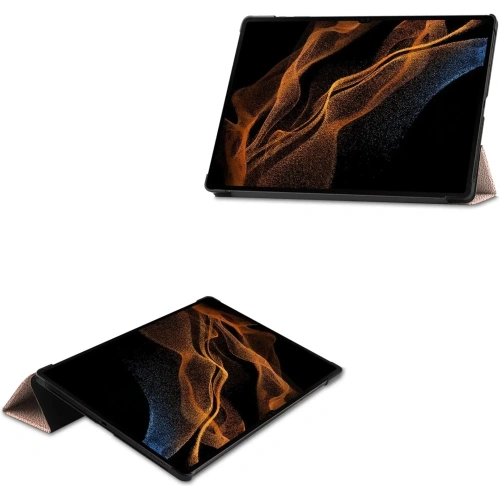 Kup Etui Bizon Case Tab Croc do Samsung Galaxy Tab S10 Ultra / S9 Ultra różowozłote - BIZ2410 - {ean13} - Sklep Home Screen