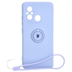 Kup Bizon Case Szilikon Gyűrű Sq Xiaomi Redmi 12C világoslila - BIZ2415 - {ean13} - Sklep Home Screen