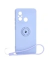 Bizon Case Szilikon Gyűrű Sq Xiaomi Redmi 12C világoslila