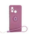 Bizon Case Szilikon Gyűrű Sq Xiaomi Redmi 12C sötét lila