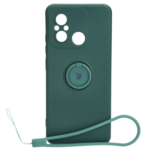 Buy Bizon Case Silicone Ring Sq Xiaomi Redmi 12C dark green - BIZ2418 - {ean13} - Home Screen Store Europe