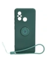 Bizon Case Silicone Ring Sq Xiaomi Redmi 12C dark green