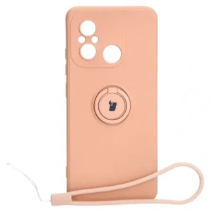 Kup Bizon Case Szilikon Gyűrű Sq Xiaomi Redmi 12C világos rózsaszín - BIZ2419 - {ean13} - Sklep Home Screen