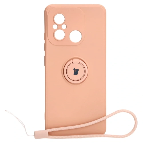 Kup Bizon Case Szilikon Gyűrű Sq Xiaomi Redmi 12C világos rózsaszín - BIZ2419 - {ean13} - Sklep Home Screen