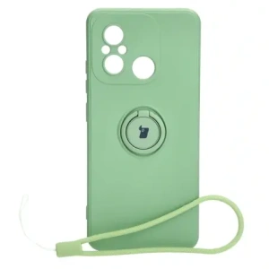 Buy Bizon Case Silicone Ring Sq Xiaomi Redmi 12C light green - BIZ2420 - {ean13} - Home Screen Store Europe