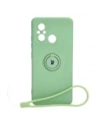 Bizon Case Szilikon Gyűrű Sq Xiaomi Redmi 12C világos zöld