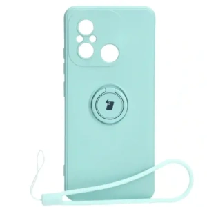Kup Bizon Case Szilikon Gyűrű Sq Xiaomi Redmi 12C türkiz - BIZ2421 - {ean13} - Sklep Home Screen