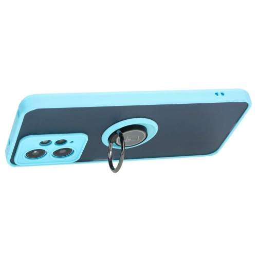 Kup Bizon Case Hybrid Ring Xiaomi Redmi Note 12 4G fumuriu cu un cadru de culoare albastră deschisă - BIZ2422 - {ean13} - Sklep Home Screen