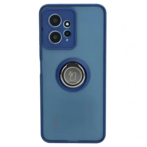 Kup Etui z uchwytem na palec Bizon Case Hybrid Ring do Xiaomi Redmi Note 12 4G przydymione z granatową ramką - BIZ2424 - {ean13} - Sklep Home Screen