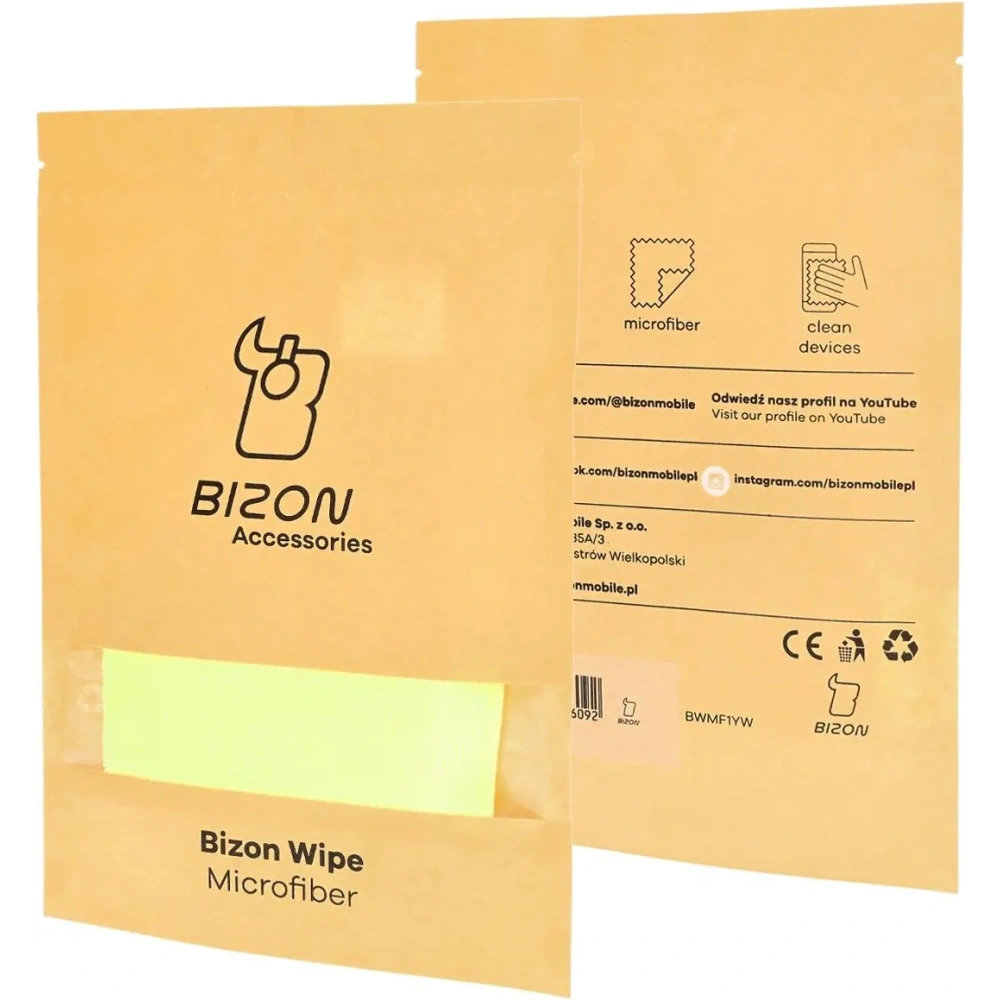 Ściereczka z mikrofibry Bizon Wipe Solo 35 x 35 cm 1 sztuka żółta