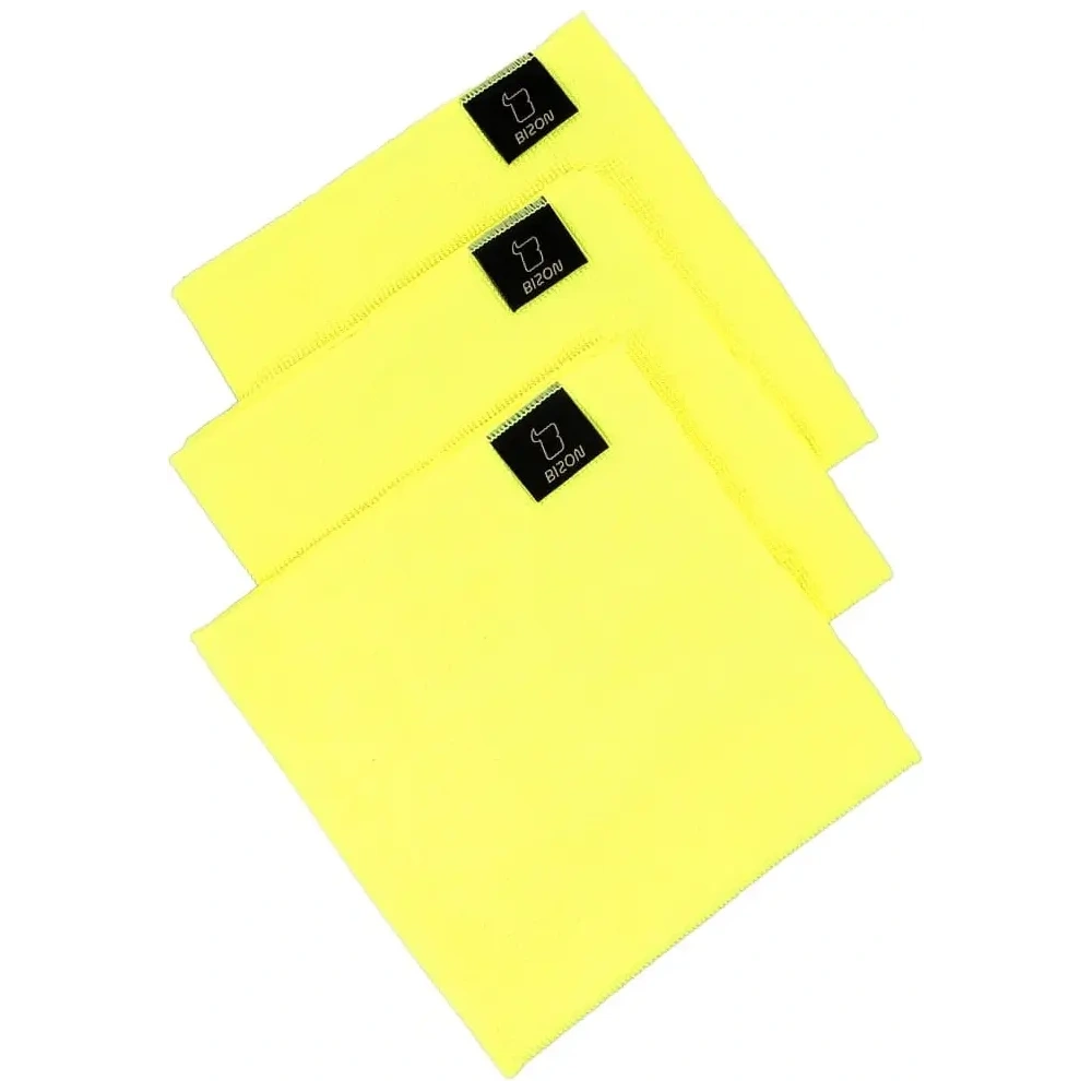 Zestaw ściereczek z mikrofibry Bizon Wipe Trio 35 x 35 cm 3 sztuki żółte