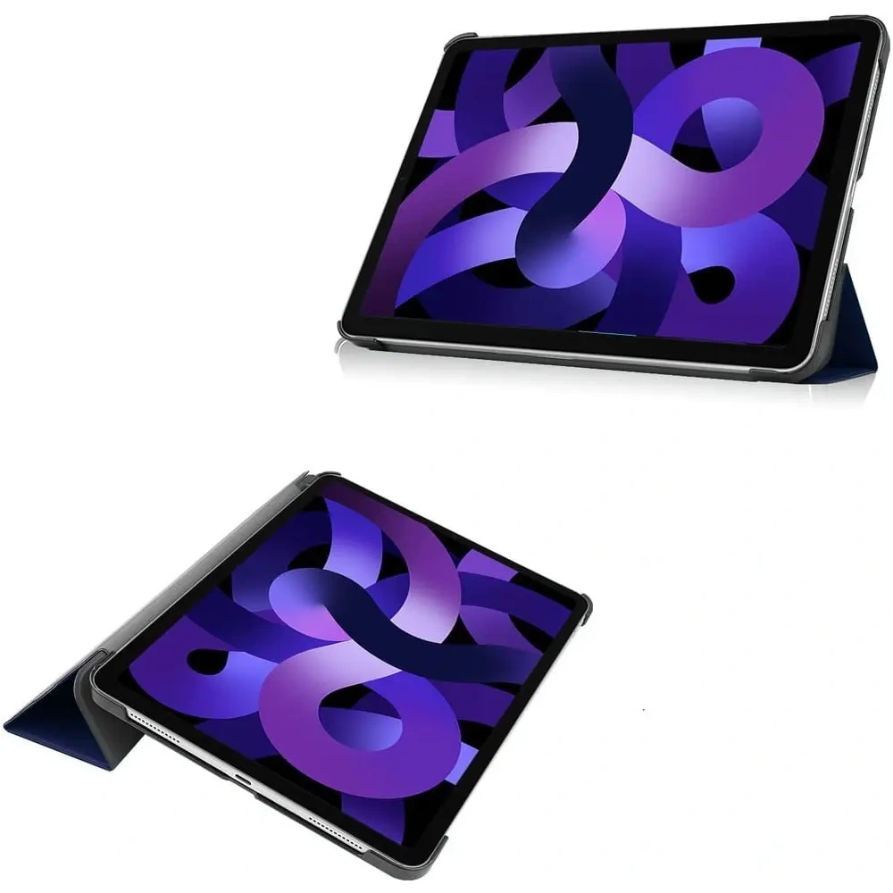 Etui Bizon Case Tab Croc do Apple iPad Air 6 / Air 5 / Air 4 granatowe