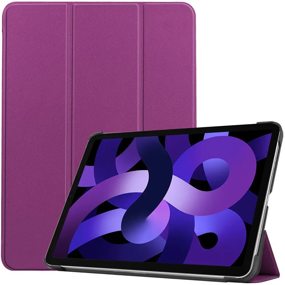 Etui Bizon Case Tab Croc do Apple iPad Air 6 / Air 5 / Air 4 ciemnofioletowe
