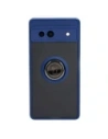 Buy Bizon Case Hybrid Ring Google Pixel 7A smoky with a navy blue frame - BIZ2434 - {ean13} - Home Screen Store Europe
