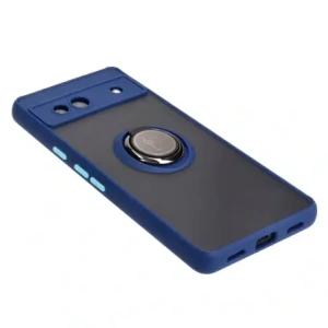 Kup Bizon Case Hybrid Ring Google Pixel 7A fumuriu cu un cadru albastru închis - BIZ2434 - {ean13} - Sklep Home Screen
