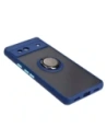 Kup Bizon Case Hybrid Ring Google Pixel 7A rauchig mit einem marineblauen Rahmen - BIZ2434 - {ean13} - Sklep Home Screen