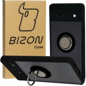 Kup Bizon Case Hybrid Ring Google Pixel 7A fumuriu cu un cadru negru - BIZ2435 - {ean13} - Sklep Home Screen