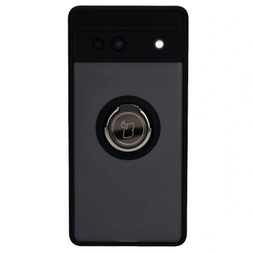 Kup Bizon Case Hybrid Ring Google Pixel 7A fumuriu cu un cadru negru - BIZ2435 - {ean13} - Sklep Home Screen