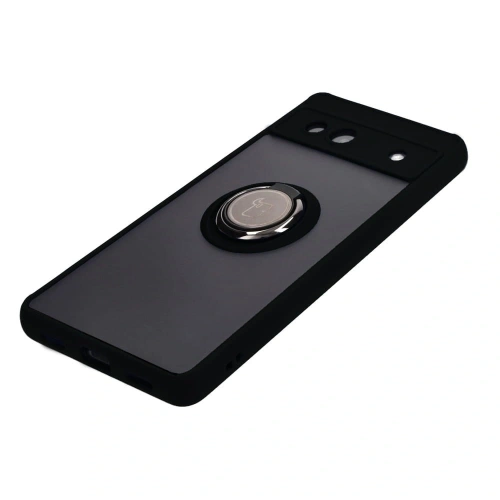 Kup Bizon Case Hybrid Ring Google Pixel 7A fumuriu cu un cadru negru - BIZ2435 - {ean13} - Sklep Home Screen
