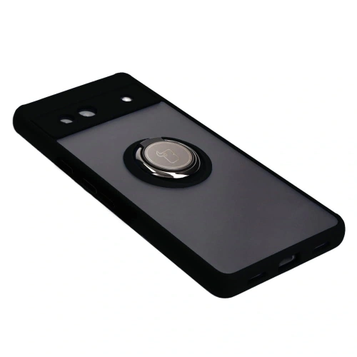 Buy Bizon Case Hybrid Ring Google Pixel 7A smoky with a black frame - BIZ2435 - {ean13} - Home Screen Store Europe