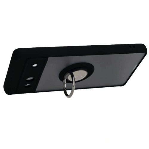 Buy Bizon Case Hybrid Ring Google Pixel 7A smoky with a black frame - BIZ2435 - {ean13} - Home Screen Store Europe