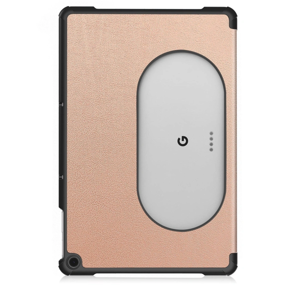 Etui Bizon Case Tab Croc do Google Pixel Tablet różowozłote