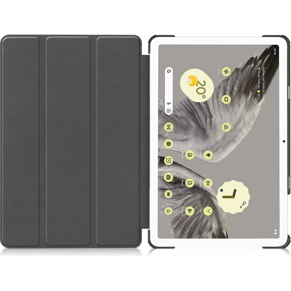 Etui Bizon Case Tab Croc do Google Pixel Tablet czerwone